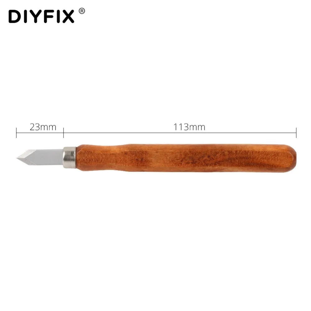 DIYFIX ручная резьба по дереву долотом нож инструмент резной нож скребок деревообрабатывающий хобби искусство ремесленный резак скальпель DIY ручка Ручной инструмент