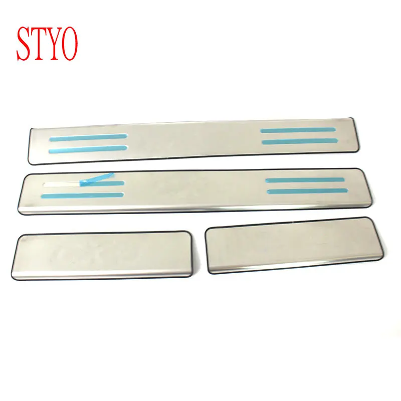 

STYO Car Stainless Steel Door Outer Sill Welcome Pedal Cover Sticker For MAZDAs CX-5 CX5 2012 - 2016