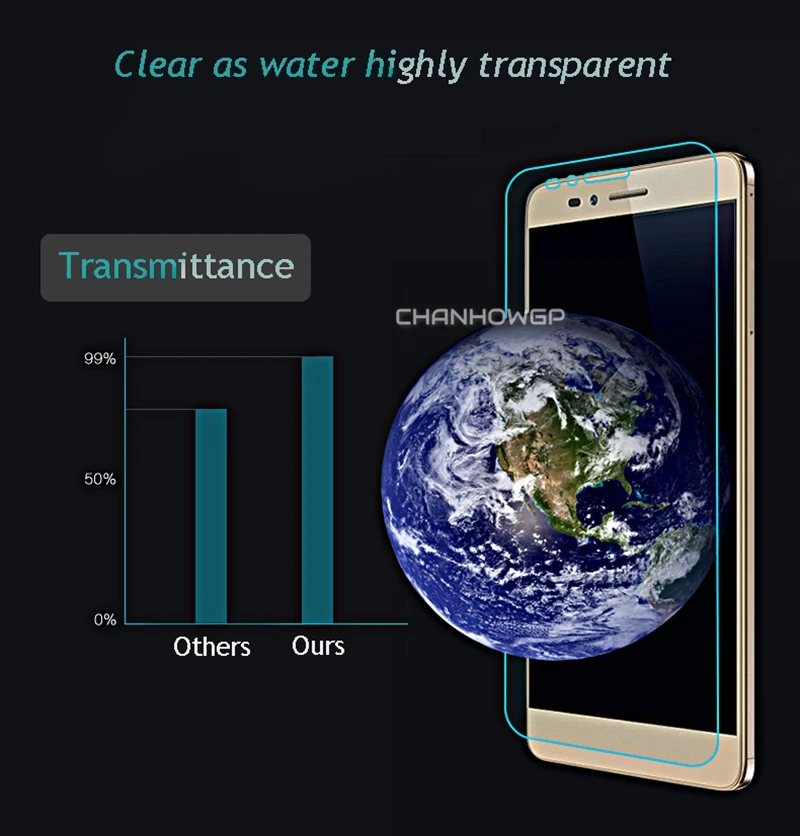 Закаленное стекло CHANHOWGP для Huawei P8 GRA_L09 GRA_UL00 Защитная пленка экрана 9H 2.5D закаленное