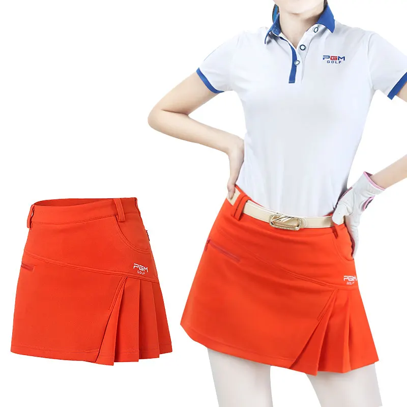 Отправка ремнем! Женская короткая юбка PGM летняя одежда шорты для гольфа с