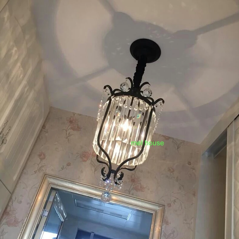 Черный Промышленные Кованые подвесной светильник для бара исследование Отель