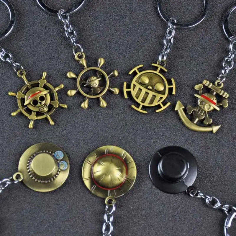 Цельный брелок для ключей в виде шляпы Луффи цельный экшн фигурка тысяча