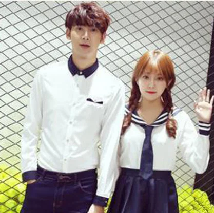 Японская Униформа морской моряк костюм для женщин Кансай студентов с длинным