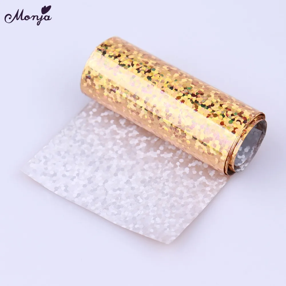 Monja, 10 листов, 4*120 см, цветные наклейки для дизайна ногтей, голографические лазерные, звездное небо, фольга, переводные наклейки, 3D, сделай сам, украшения