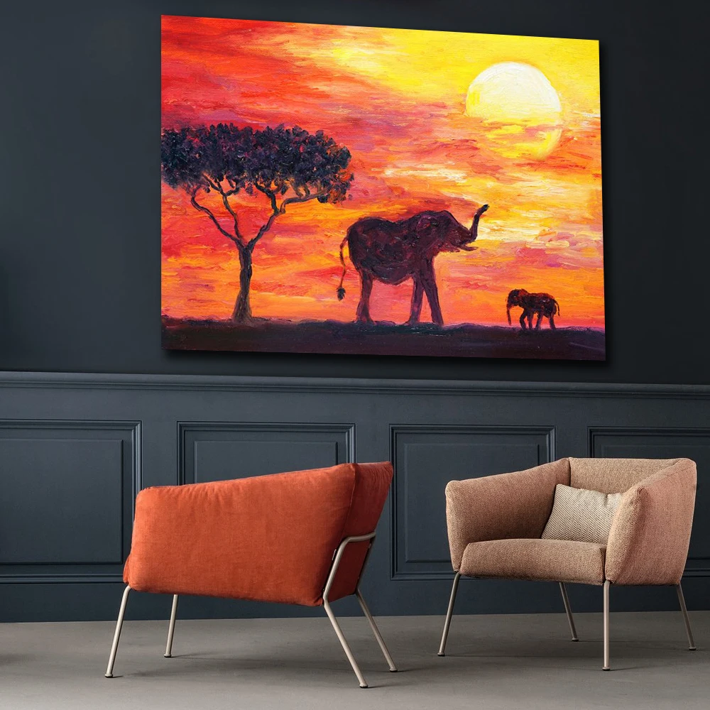 Украшение большого размера Современный домашний декор настенные картины со