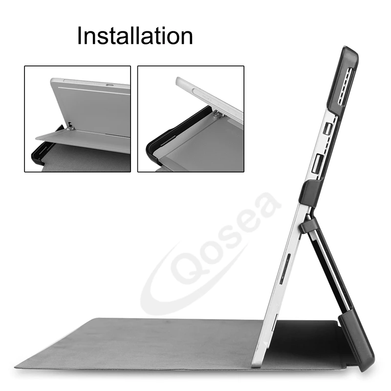 Чехол подставка из экокожи для Microsoft Surface Pro 4 5 6 12 3 дюйма|Чехлы планшетов и