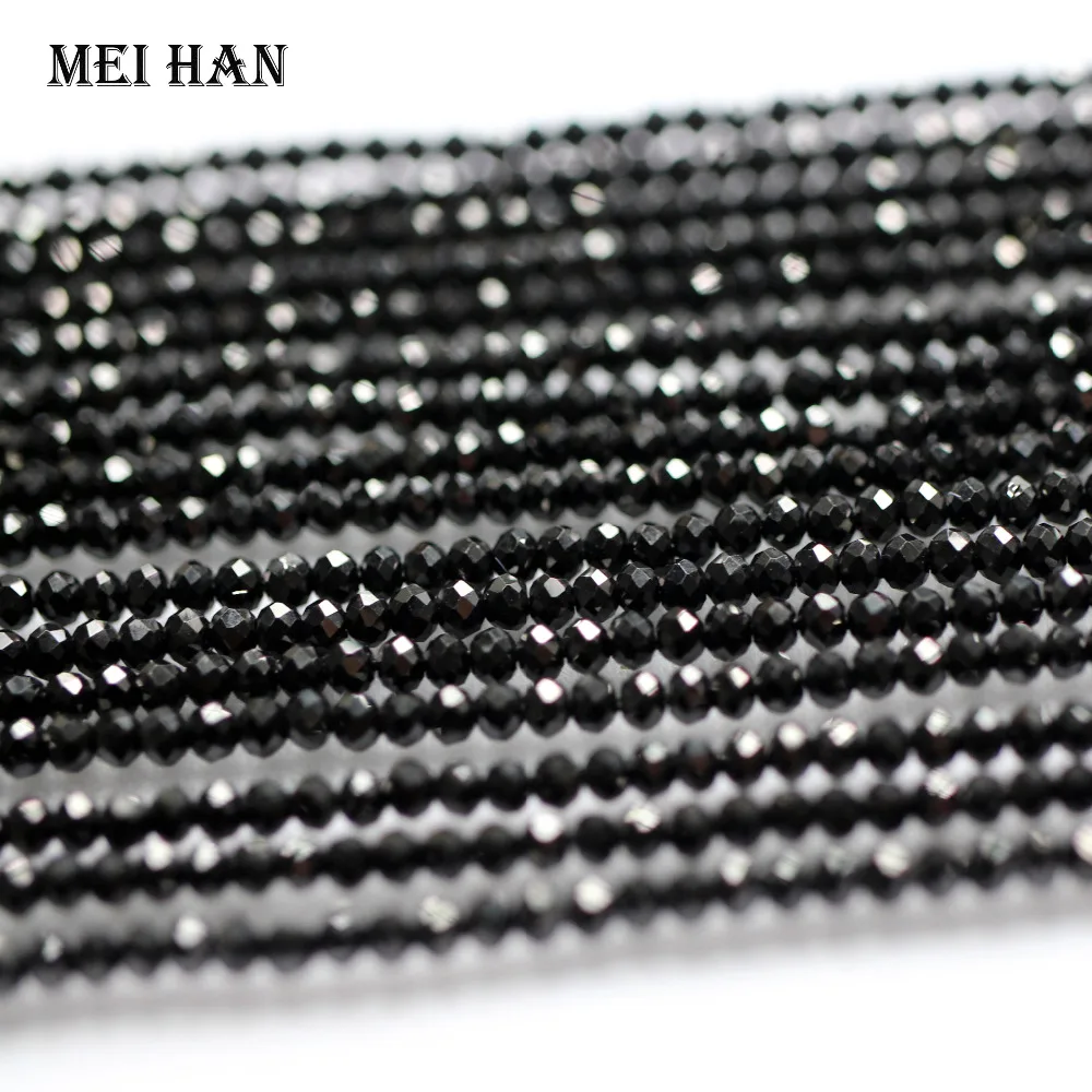 Meihan оптовая продажа (5 нитей/комплект) 1 5*2 мм натуральный черный spinell ограненные