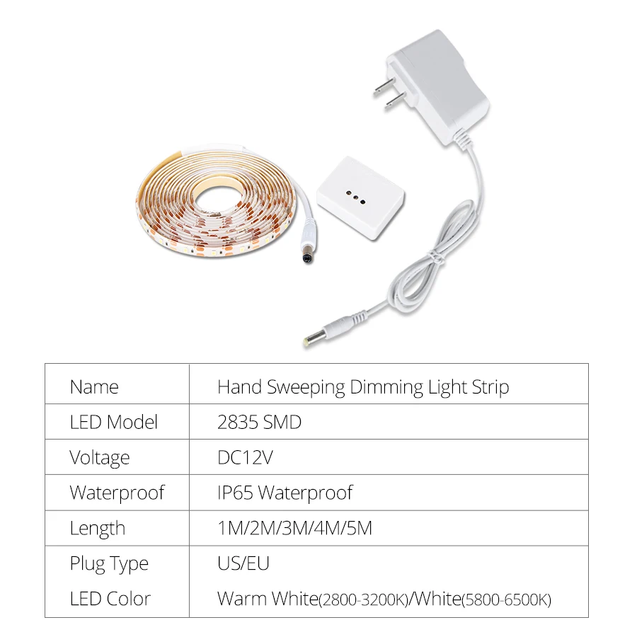 Светодиодная лента с датчиком движения 1 5 м DC 12 В SMD 2835 60