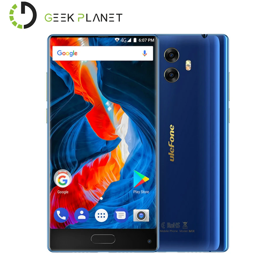 Оригинал Ulefone Mix 4 ГБ Оперативная память 64 Встроенная mtk6750t 1.5 ГГц Octa Core 5.5 дюймов HD