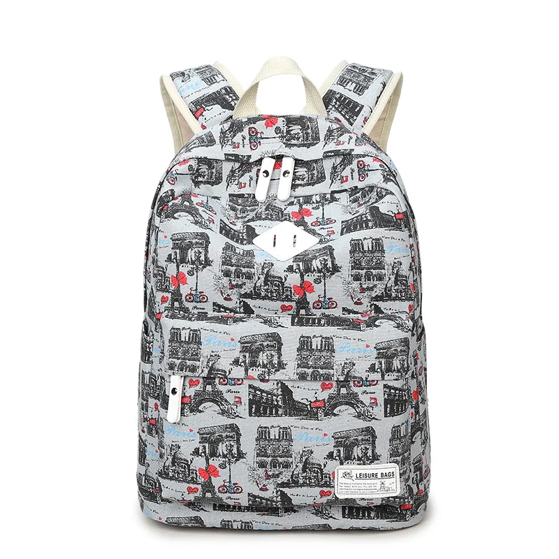 Винтажный холщовый женский рюкзак Tourya школьные ранцы для девочек подростков