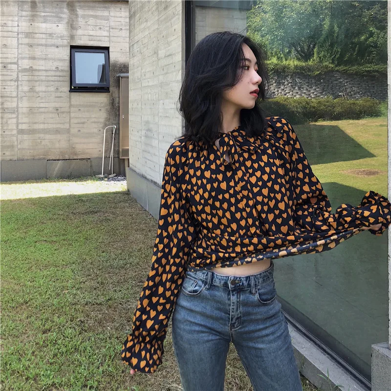 Шикарная мода feminina blusas модный бренд весенние Осенние блузки для женщин Женская