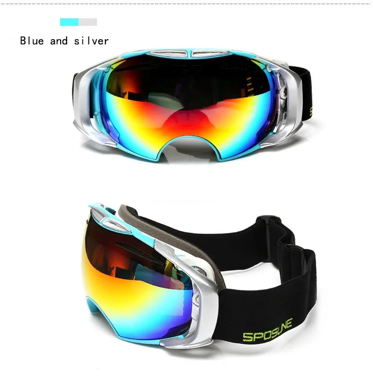 Sposune SNOW-4300 детские лыжные очки для лыжников детские очки Сноубординг очки для катания на коньках UV400 противотуманные очки Лыжная маска