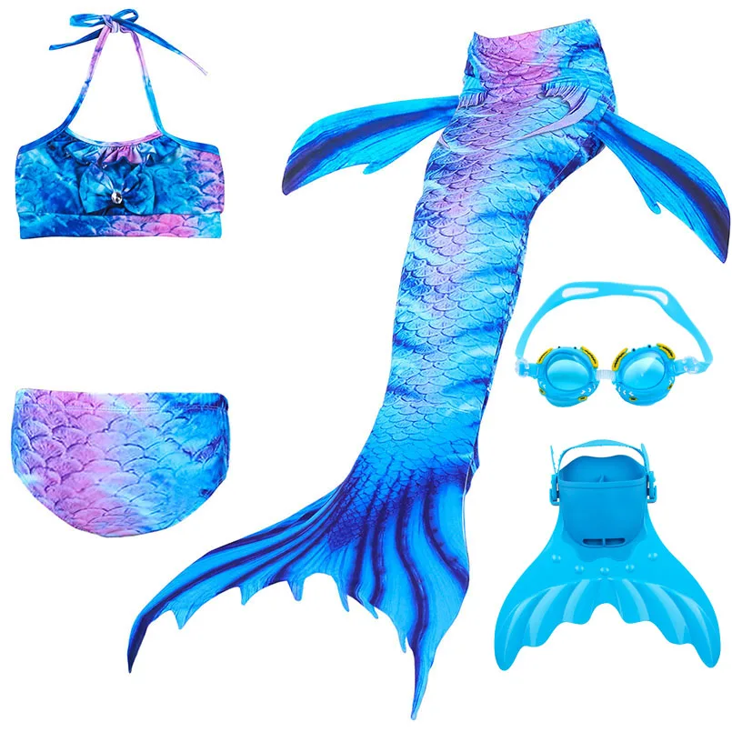 5 шт. хвосты маленькой русалки для плавания костюм косплея хвост детский