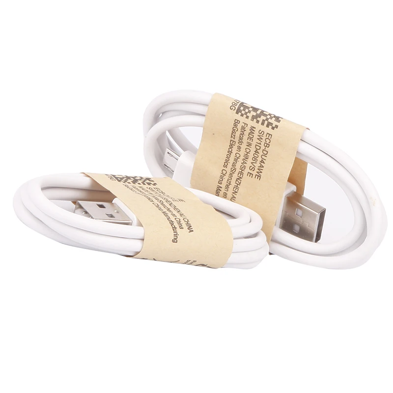 ECos 2 шт./лот 1м микро USB кабель для передачи данных питания samsung Galaxy S2 S3 S4 HTC Blackberry LG