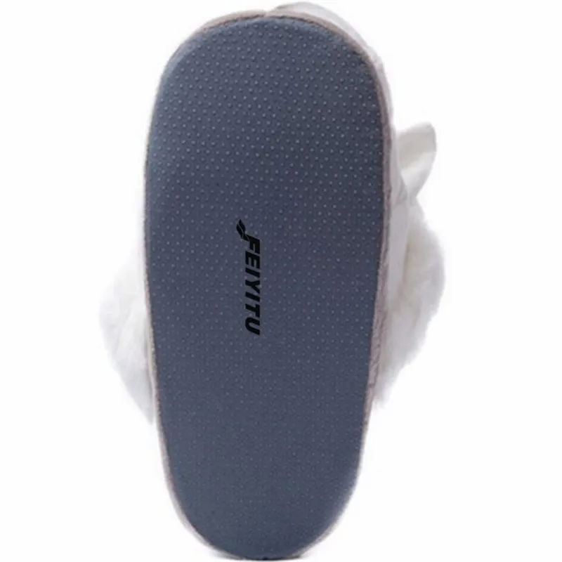 FeiYiTu/милые парные хлопковые тапочки; большие тапочки с желтой уткой; домашние тапочки; зимняя теплая обувь; Zapatillas