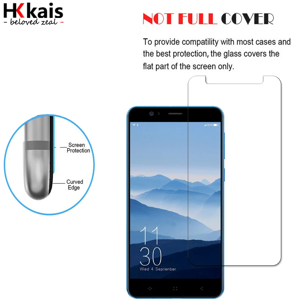 HKKAIS Tempered Glass For Elephone P8 Mini Screen Protector Protective | Мобильные телефоны и аксессуары