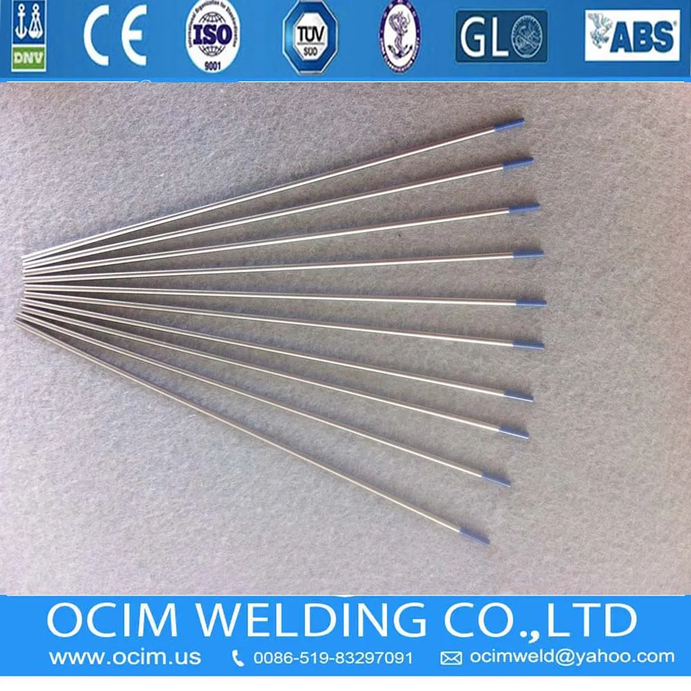 

10PCS Tig Parts Blue Tip 2% Lanthanated Tungsten Electrode WL20 2.0*175mm 5/64*6.88 Inches