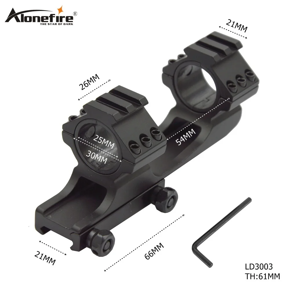 AloneFire LD3003 30 мм двойное кольцо консольное крепление для прицела Picatinny Weaver Rail 25