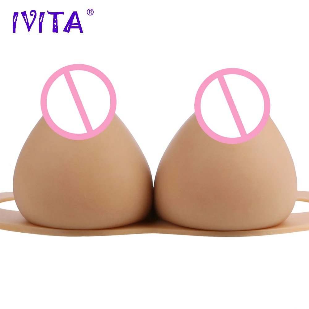 

IVITA 6200g Realistic Silicone Breast Forms Fake Boobs For Crossdresser Drag Queen Shemale Transgender Enhancer Hot Breast Forms