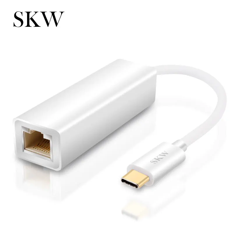 SKW T-C007 Тип-C на Разъем сетевого кабеля RJ45 адаптер конвертер 60 Гц/10 K для ноутбука Apple