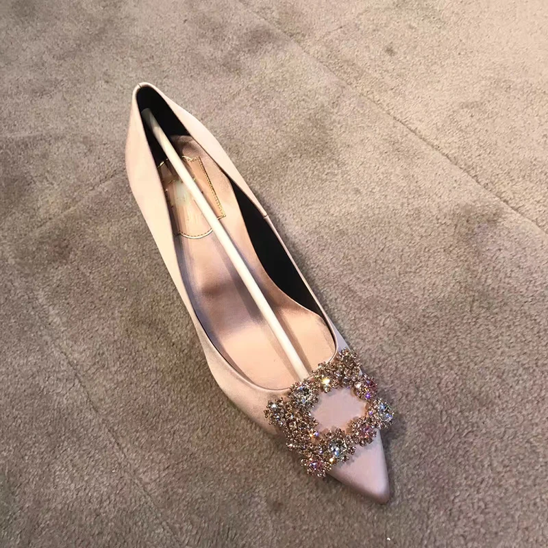 Mujeres Zapatos/элегантные шелковые женские туфли-лодочки свадебные туфли на высоком