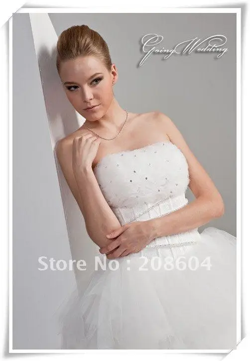 2012 Free shipping Luxury Royal Train Wedding Dresses Customize dress Real elegant mermaid Dress Ball Gown Tube type LACE UP | Свадьбы и