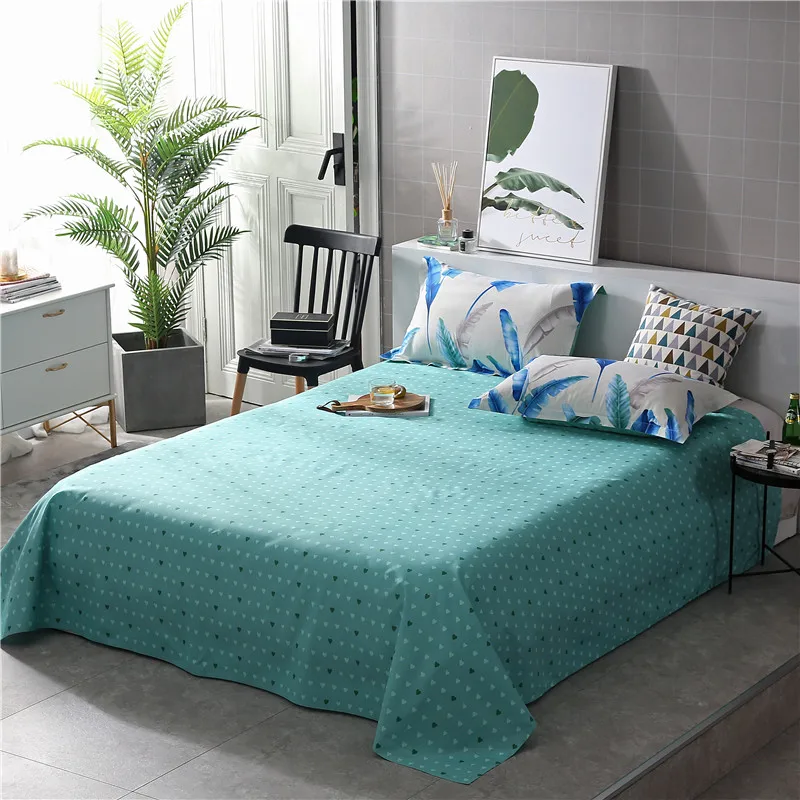 Белые и зеленые постельные комплекты пододеяльник простыни наволочки с