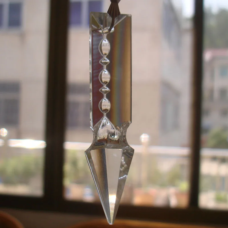 200 шт 63 мм Хрустальный Кулон ракеты голова стеклянные кристаллы призмы свадьба &