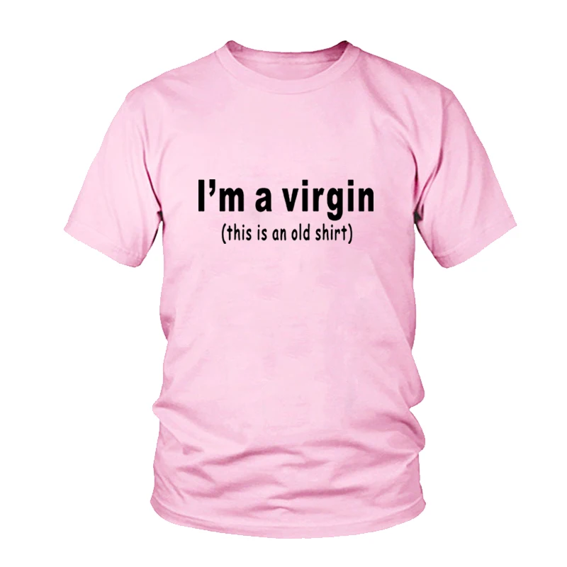 Смешная смешная футболка I'm A Virgin This Is An Old вечерние унисекс мужская женская