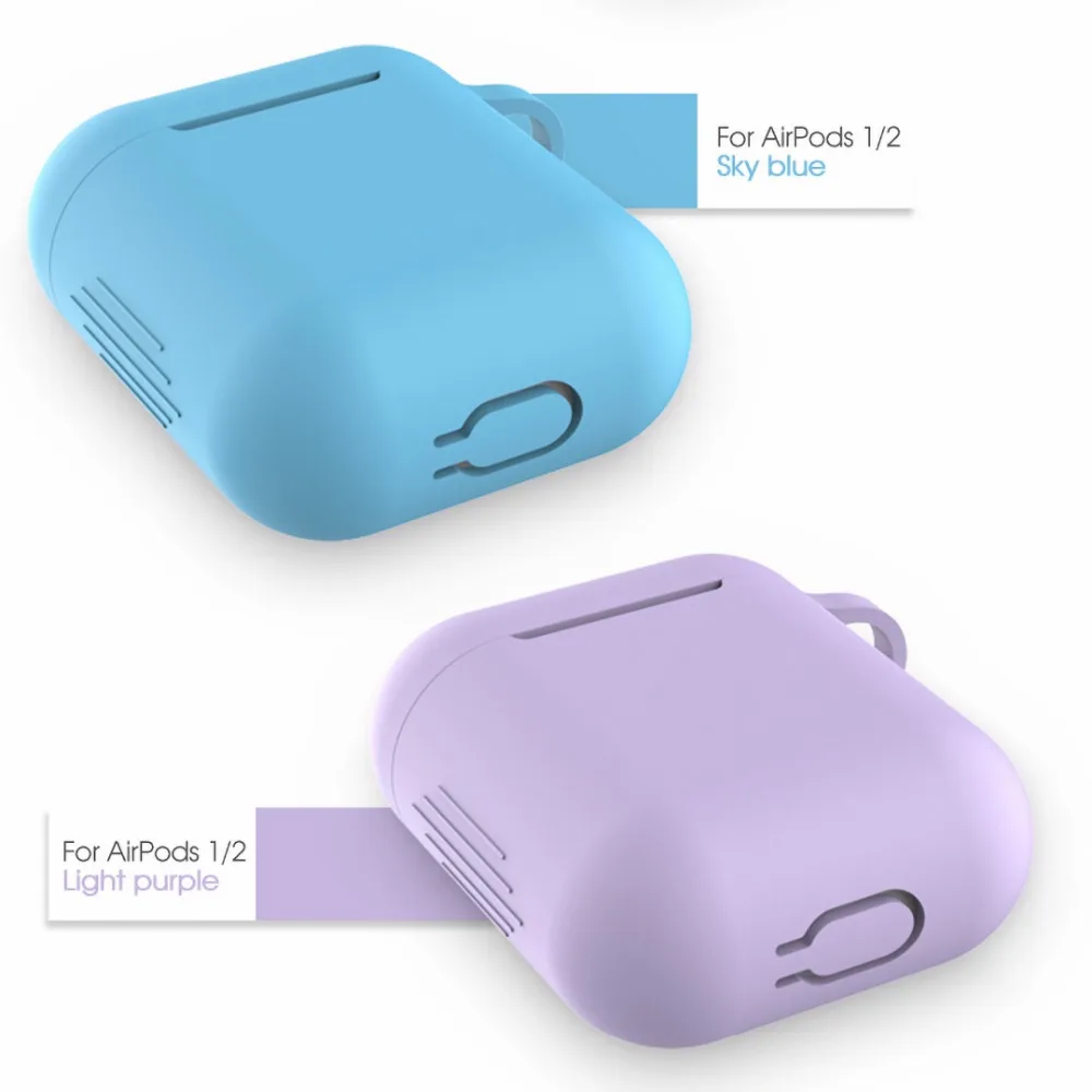 Силиконовый мягкий Bluetooth беспроводной чехол для наушников s для AirPods 2 защитный чехол Аксессуары для Apple Airpods2 чехол для зарядки