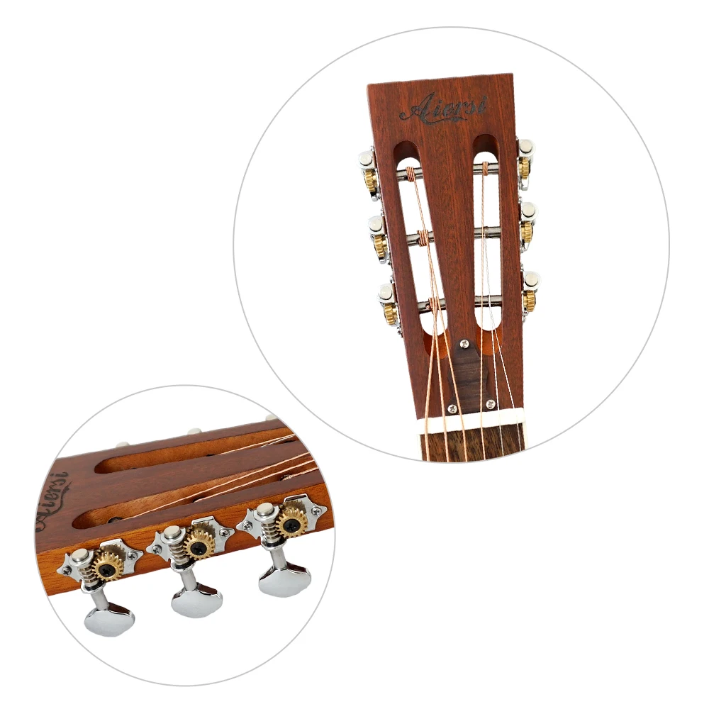 Aiersi бренд красный ржавчина пескоструйная отделка колокол латунь Блюз резонатор