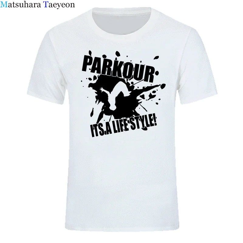 Мужская футболка с круглым вырезом Parkour Its A Повседневная хлопковая короткими