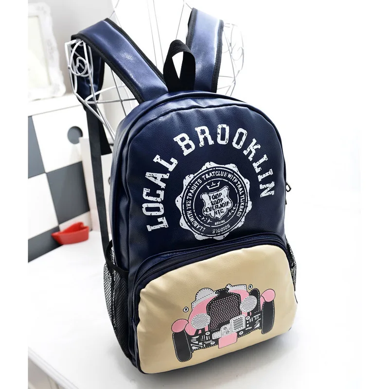 2014 new fashion PU leather shoulder bag pattern Korean wholesale handbags schoolbags | Багаж и сумки