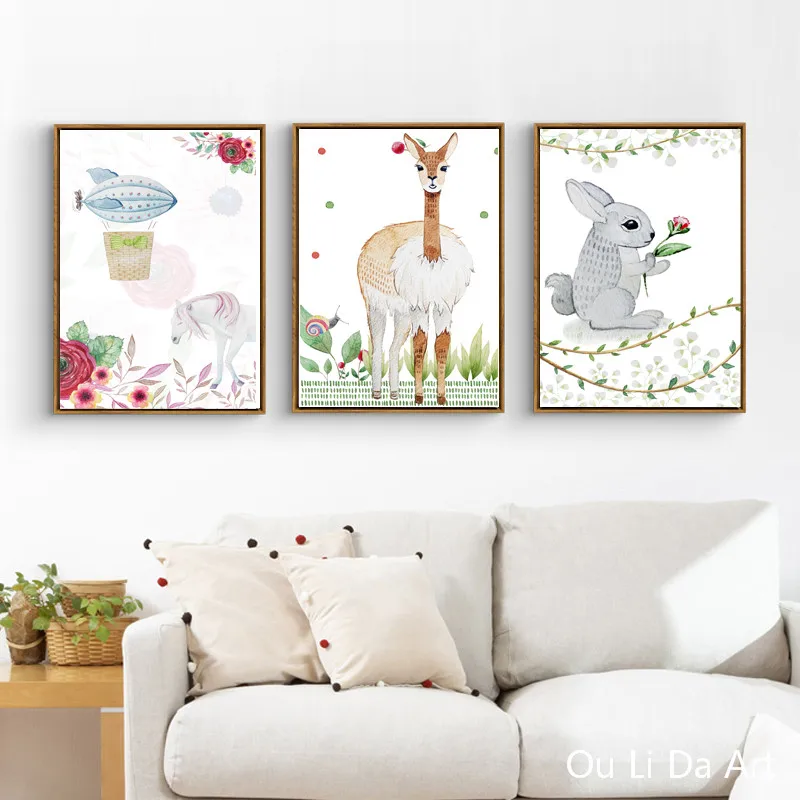 Картина маслом на холсте без рамки с изображением кролика|canvas prints|print on canvasdecorative