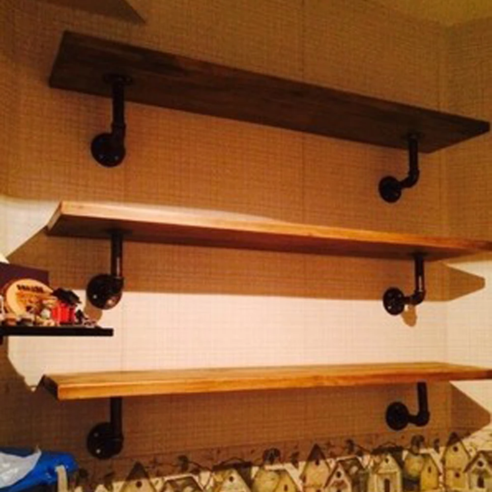 2 шт. стимпанк промышленные стальной кронштейн для полок Держатель DIY