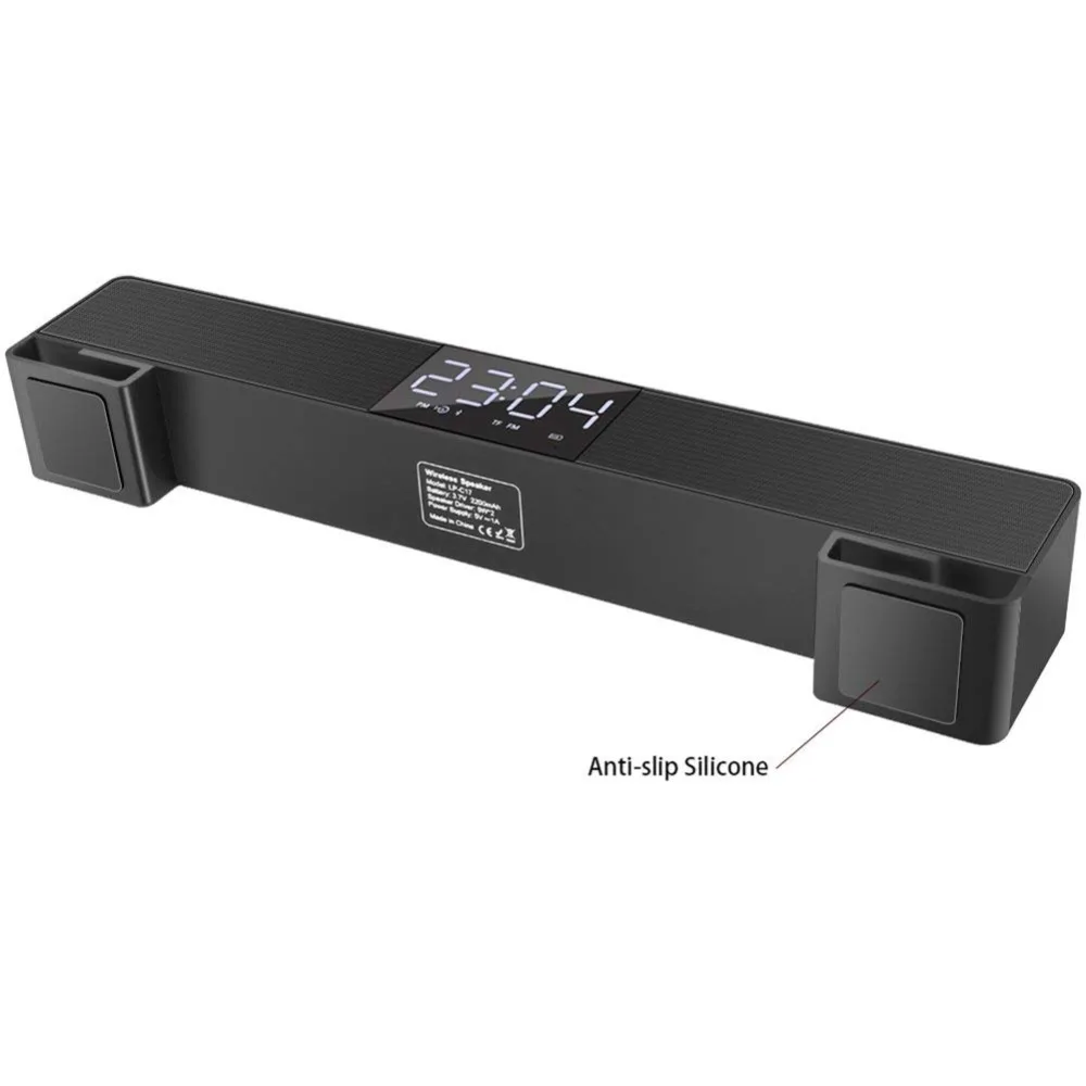 ТВ Sound Bar стол будильник bluetooth динамики Поддержка ЖК дисплей Дисплей Hands free fm радио