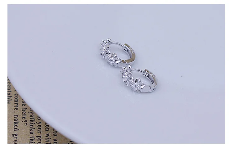 Новинка, роскошные серьги-гвоздики, 925 пробы, кристалл, циркон, ряд, серебро, Huggie, серьги для женщин, женские, Brincos oorbellen