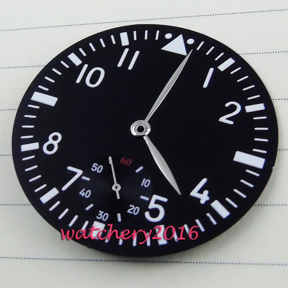 Мужской набор из циферблата и ручек черный белый циферблат 38 9 мм | Наручные часы