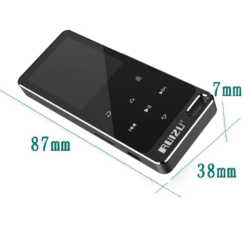 Ruizu x05s ruizu (X19) hi Fi плеер Спорт Мини потерь звук mp3 музыка Walkman Динамик fm Радио