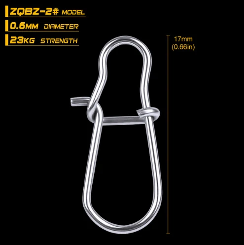 Size2-50pcs 50 шт./лот NiceFastlock оснастка 0#-8# рыболовный бочонок поворотный крючок безопасности оснастка контактный разъем 12 мм-33,5 мм Поворотный оснастка рыболовные снасти - Цвет: Size2-50pcs