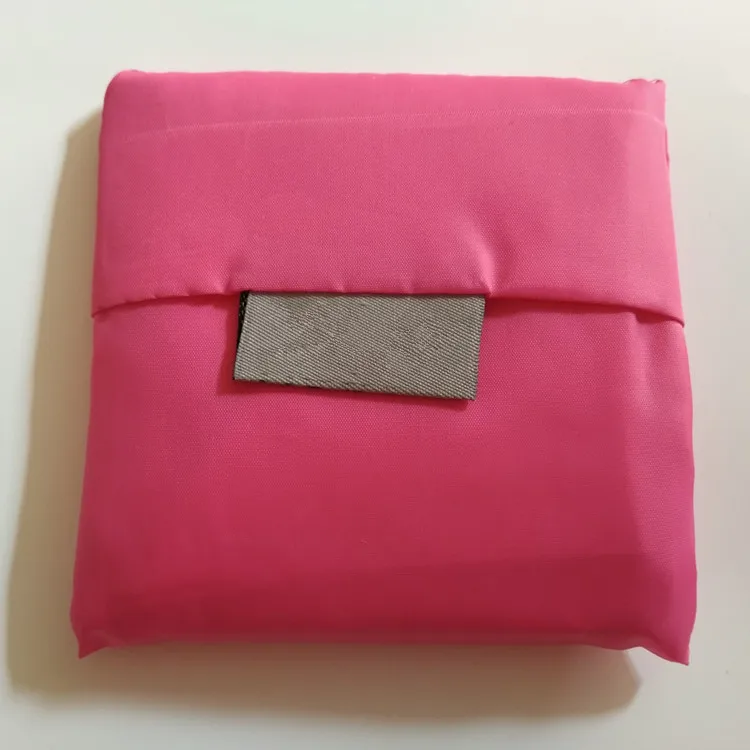 Rose Red Новая горячая Эко сумка для хранения полиэфирные Складные хозяйственные сумки 35*57 см большие восстановленные для похода в магазин, сумка для продуктов для супермаркета 12 цветов - Цвет: Rose Red