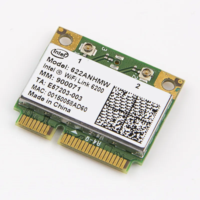 

Беспроводная Wi-Fi-карта с процессором Intel Centrino advanded-N 6200 622ANHMW с Mini PCI-E 300 Мбит/с 802.11AGN двухдиапазонный 2,4G/5 ГГц