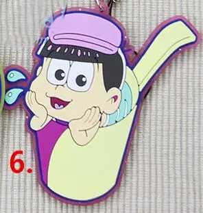 6 1 шт. г-н осомацу-cан спа-ванна Karamatsu ичимацу Мацуно Осомацу Конья ва Софи резиновый брелок для сбора телефона кулон - Цвет: 6