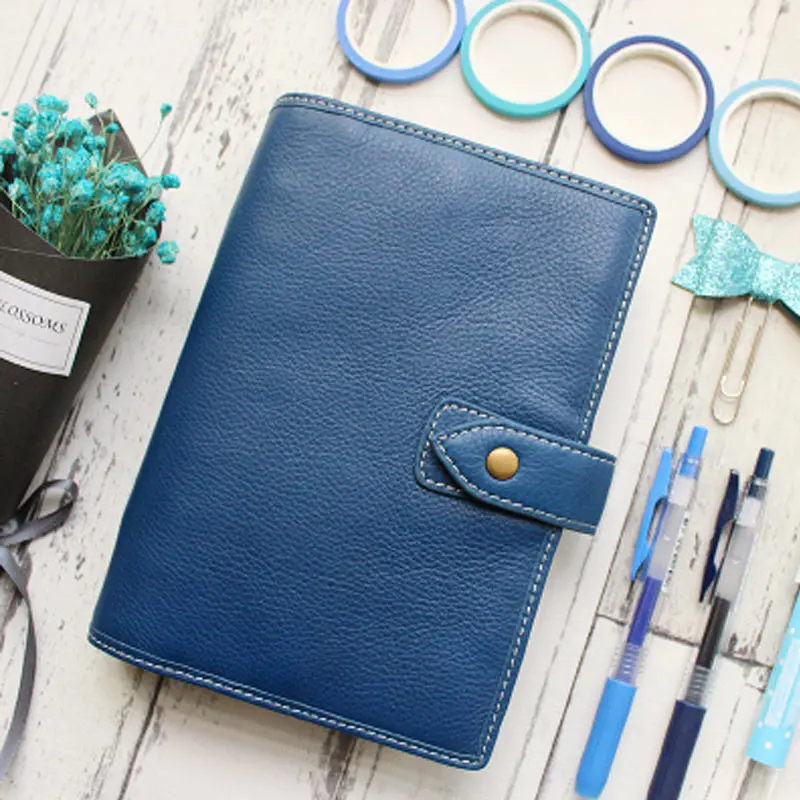Yiwi 100% брендовый черный Ретро Красный дневник из натуральной кожи A5A6 A7Loose Leaf