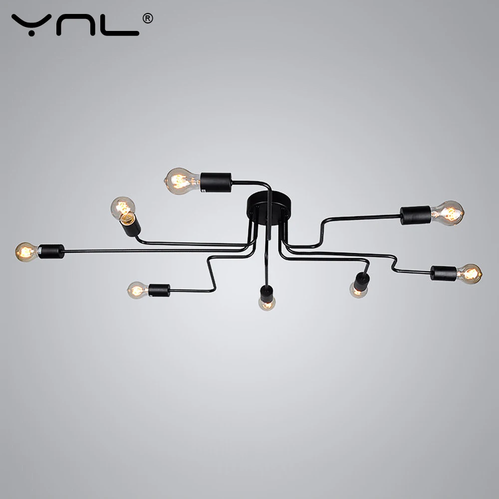 E27 Современная Скандинавская люстра столовая Дуэль светодиодные светильники