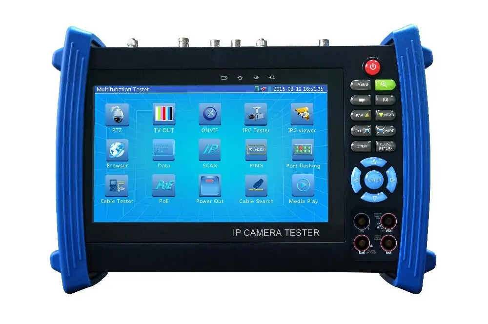 7 inch capacitive touch screen IP+ Analog+HD Coaxial Tester 12V2A/ 5V 2A power bank / PoE output/ HDMI out/ Built-in WIFI | Безопасность