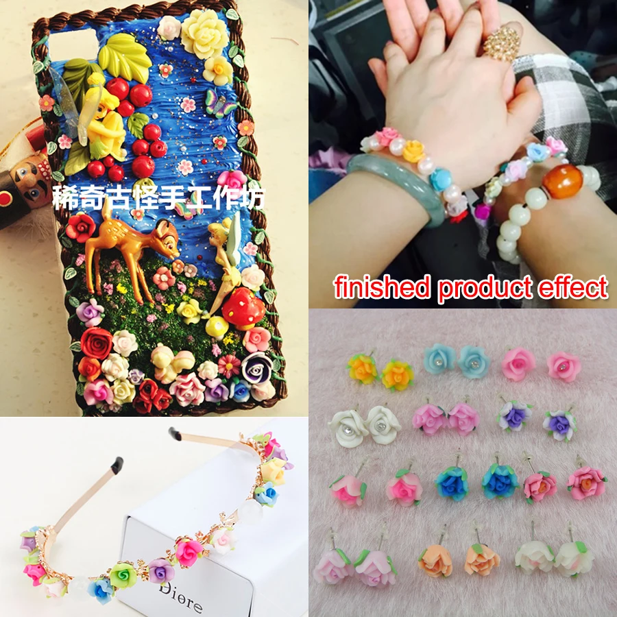 2 шт./лот 12 мм смешанные маленькие подвески из полимерной глины