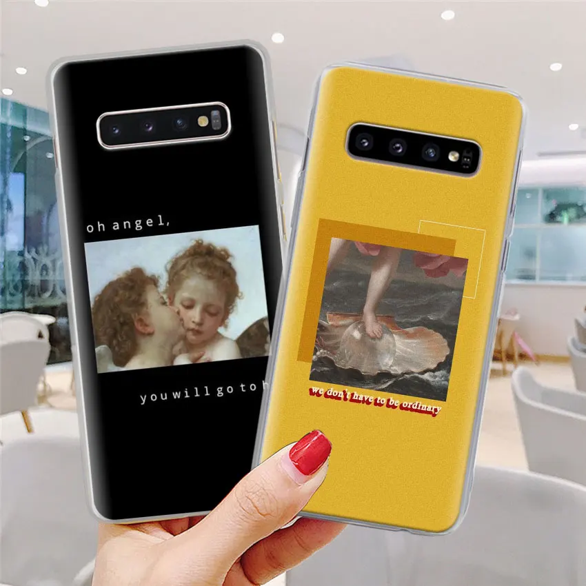 Художественный эстетический Ван Гог Мона Лиза чехол для телефона для samsung Galaxy S10e S10 Plus S7 S8 S9 Plus Note 8 9 M10 M20 M30 жесткий чехол