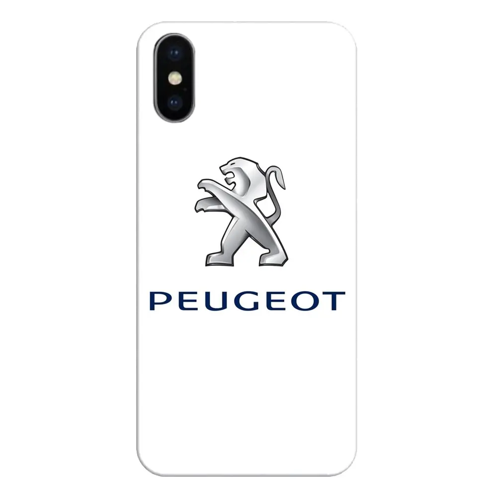 Автомобильный логотип Peugeot для Samsung Galaxy S2 S3 S4 S5 MINI S6 S7 edge S8 S9 Plus Note 2 3 4 5 8 Coque Fundas