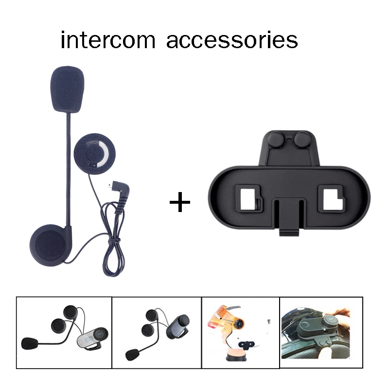 Гарнитура для шлема Интерком микрофон мотоциклетного аксессуары шлема|motorcycle helmet